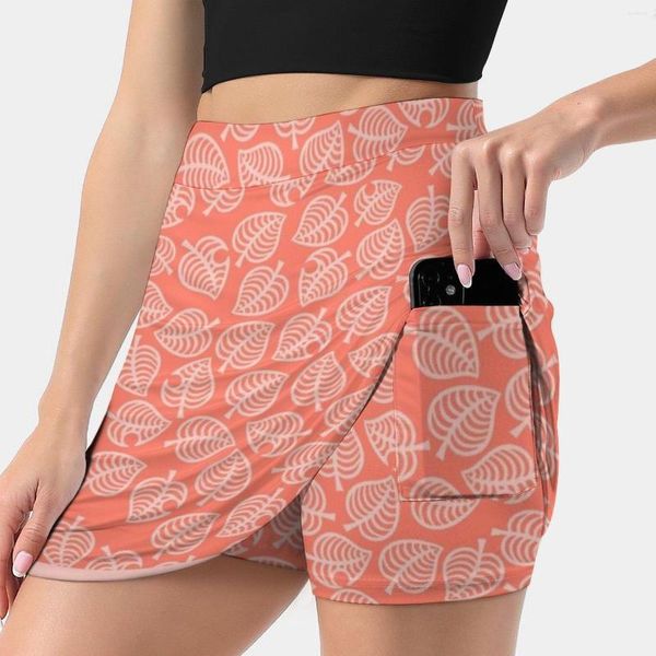 Saias Isabelle Leaf 's Skirt Sport Skort Com Bolso Moda Estilo Coreano 4Xl Acnh Horizons Tom Nook