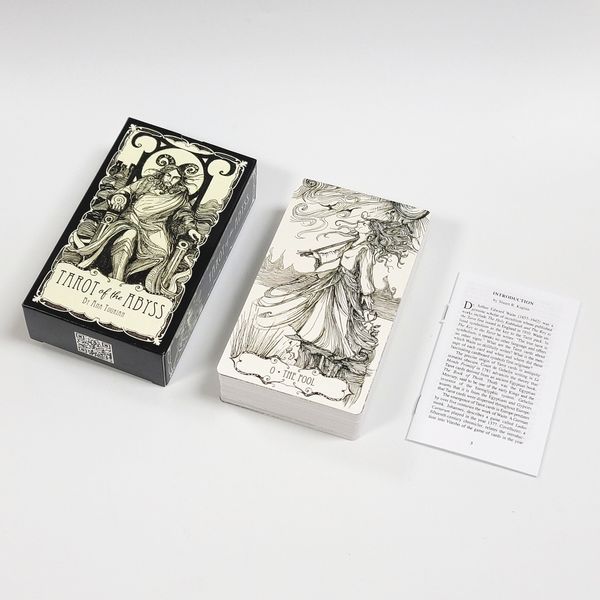 Spiele im Freien, Aktivitäten, 12 x 7 cm, Tarot of the Abyss, englisches Freizeit-Brettspiel mit Anleitungsheft, Karte, Familienunterhaltung, Kinderspielzeug 230711