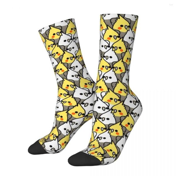 Calzini da uomo Winter Warm Crazy Design Unisex Cockatiel Pappagalli Modello Animal Bird Pallacanestro traspirante