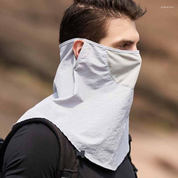 Bandanas 2023 Summer Sun Protection Mask respirável Face Shield Homens e Mulheres Pára-sol esportes ao ar livre pesca acessórios de escalada