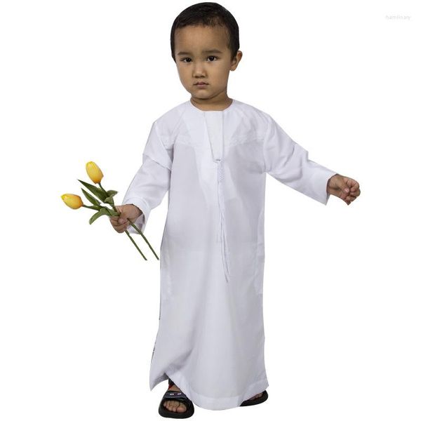 Ethnische Kleidung für Kinder, muslimisch, islamische Abaya, Dubai, Kaftan, Jubba Thobe, Eid Mubarak, Gebet, Kleinkind, 3–10 Jahre alt, Jungenroben, 85–160 cm