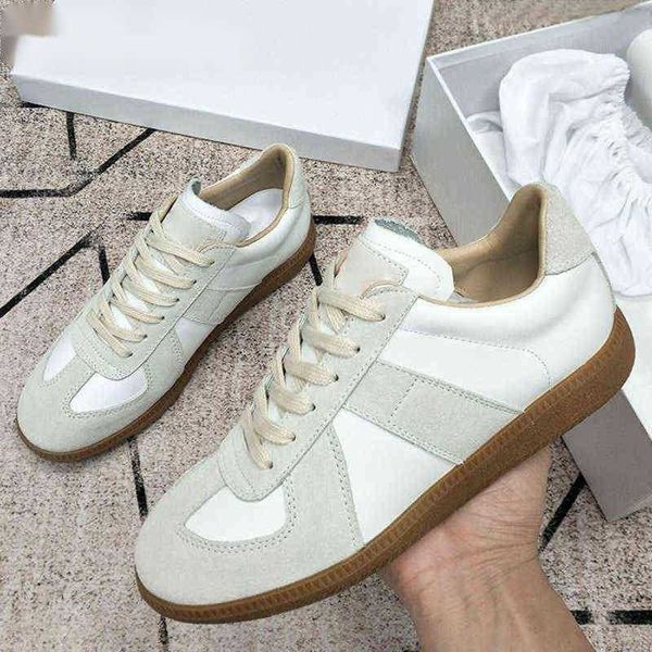 HBP Dres Shoe New Lace Up Flat Casual Shoe Men White Patchwork Tênis Masculino Spring Runner e Feminino 220723