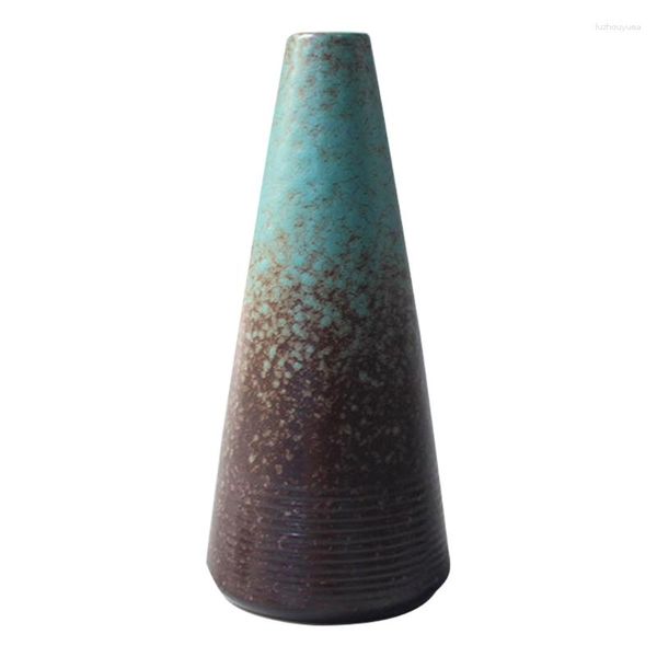 Vasen, minimalistischer Fambe-Keramik-Blumentopf, Vintage-Chinesischer Stil, bunter Farbverlauf, Tischvase, Pflanzenhalter, moderner Tropfen