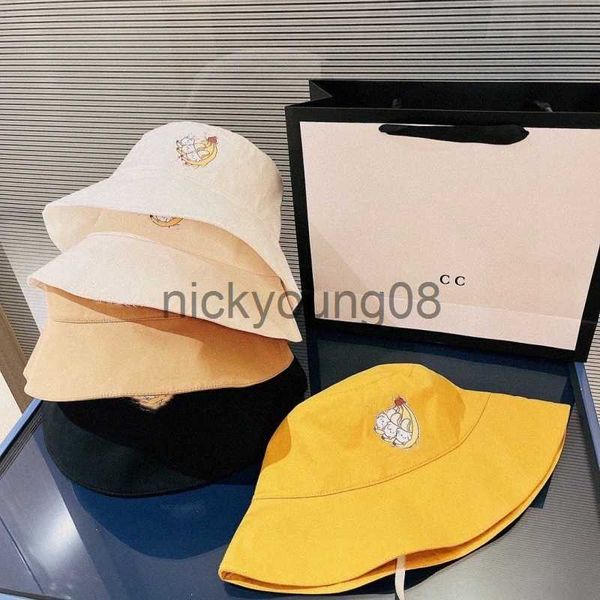 Chapéus de aba larga chapéus de balde gorro gucvi designer para mulheres impressão de gato com cadarço esportes viagem chapéus de aba larga protetor solar boné snapbacks pesca ao ar livrehQGm x071