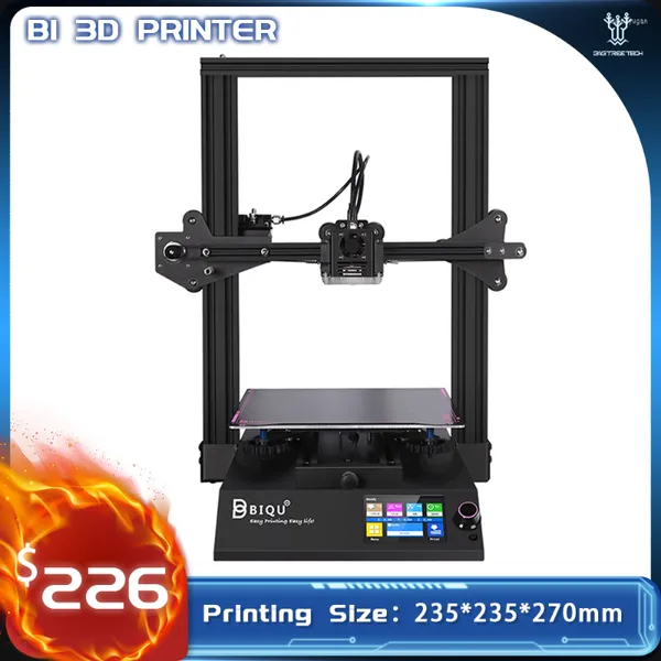 Impressoras BIQU Oficial B1 Impressora 3D Impressão Rápida Alta Precisão Tamanho Grande Suporte BL Touch Sensor de Filamento Inteligente DIY FDM