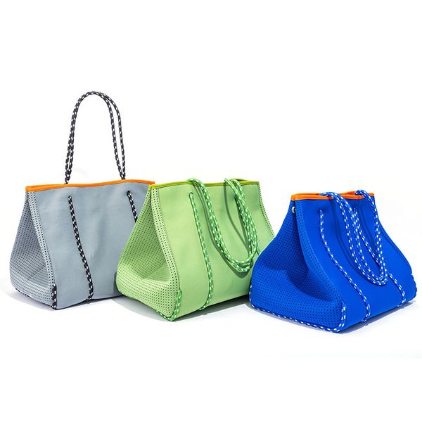 Abendtaschen Neopren Strandtasche Tote Sommer wasserdicht große Kapazität Umhängetasche Tote Beutel Umhängetasche Reise für Frauen 230711