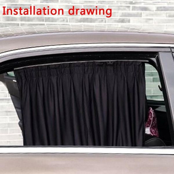 Sombra 2 PCS proteção UV do carro janela lateral viseira de sol da janela do carro viseira da janela traseira do carro Viseira de sol geral proteção de privacidade 230711