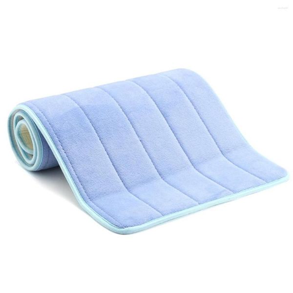 Halılar Bellek Köpük Zemin Mat Polyester Yumuşak Banyo Halısı Anti-Slip Mutfak Suyu Emici Yastık Yıkanabilir ve Dış Kapı