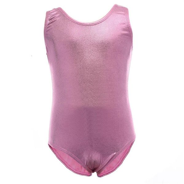 Rosa Trikot für Kinder, Lycra-Spandex, ärmellos, für Mädchen, blau, Gymnastik, Tanzkleidung, Kleinkind, Baby, Tanz, schwarze Trikots, Kostüme, 198 m