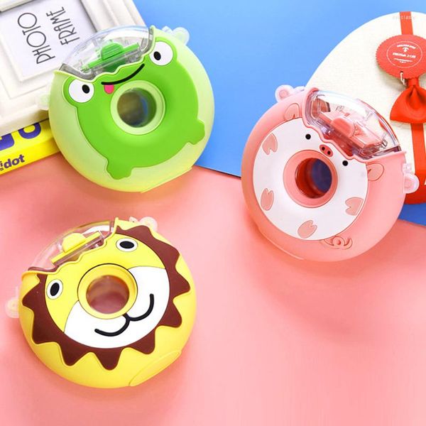 Wasserflaschen 380 ml Cartoon Tritan Flasche für Kinder BPA frei kreative süße Donuts tragbare Kunststoff Wasserkocher mit Stroh Student