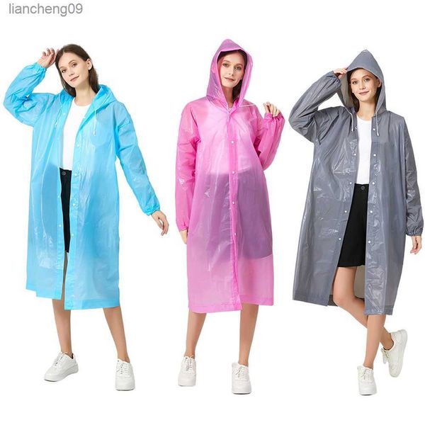 Eva Женщины Raincoat Наружный водонепроницаемый дождевой пальто Rain Paint Men Men Raine Women Waving от дождя мотоцикл дождь Poncho Picnic Mat L230620