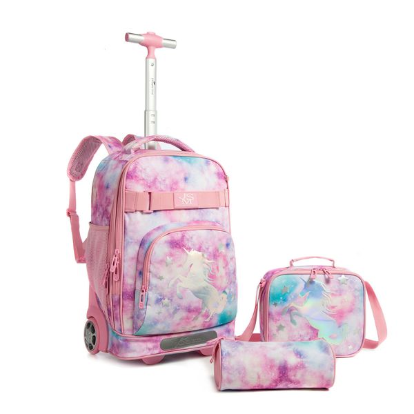Mochilas escolares conjunto de mochila escolar infantil com lancheira bagagem com rodinhas mochila com rodinhas conjunto de sacola escolar infantil 230713