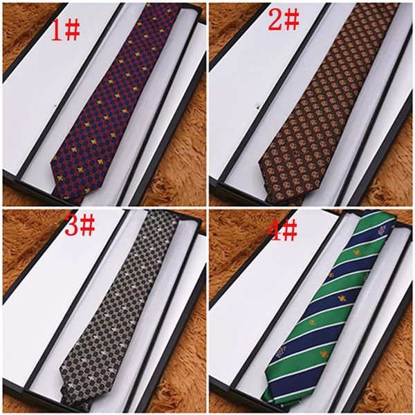 gravata masculina 100% seda de alta qualidade com caixa de presente 7 cm edição clássica gravatas casuais masculinas envio rápido261s
