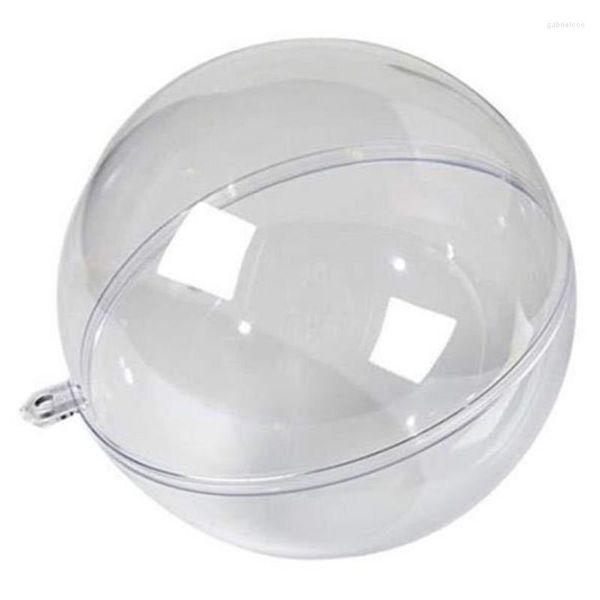 Decoração de festa Enfeites transparentes Bolas DIY preenchíveis Decorações de Natal Árvore Bolas Artesanato Transparente Bola pendurada Artesanato Para