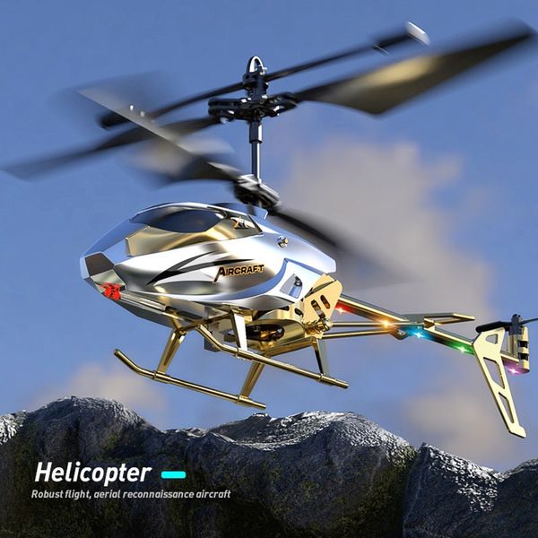 Elektro-/RC-Flugzeug, RC-Hubschrauber, 3,5-Kanal-Fernbedienung, Mini-Drohnenflugzeug, sturzsicher, Outdoor-LED-Licht, Flugspielzeug für Kinder und Erwachsene, 230712