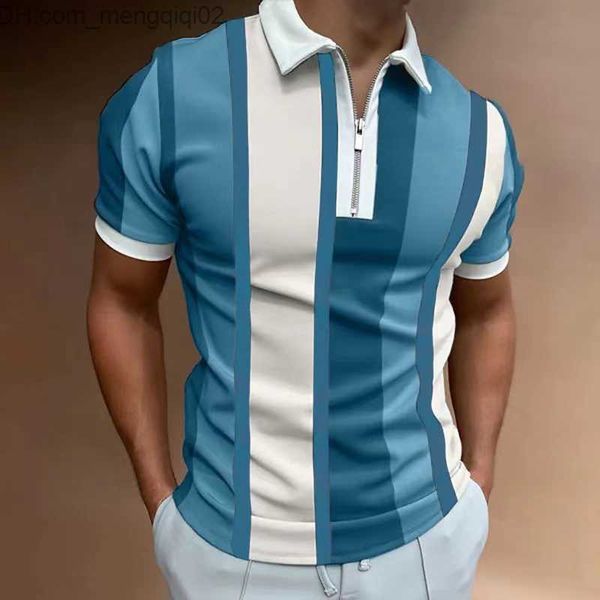 T-shirts masculinas Vestuário de golfe para verão Absorção de suor Esportes Top Esportes masculinos Lazer Camisa pólo comercial Design simples Atmosfera Z230713