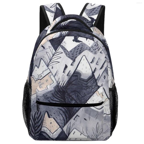 Schultaschen Art Mountains Rucksäcke Mädchen 6 bis 9 Jahre für Kinder Teen Bag