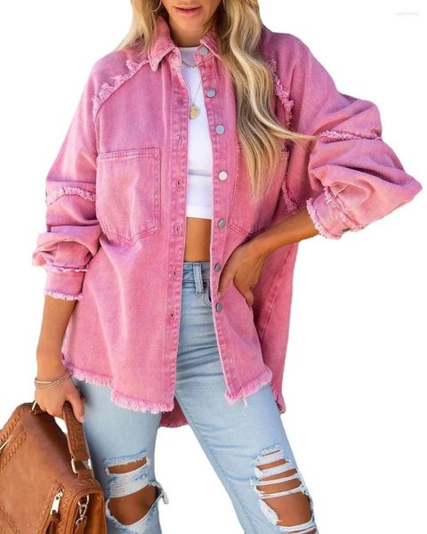 Jaquetas femininas primavera outono denim casaco feminino estilo europeu streetwear feminino jeans