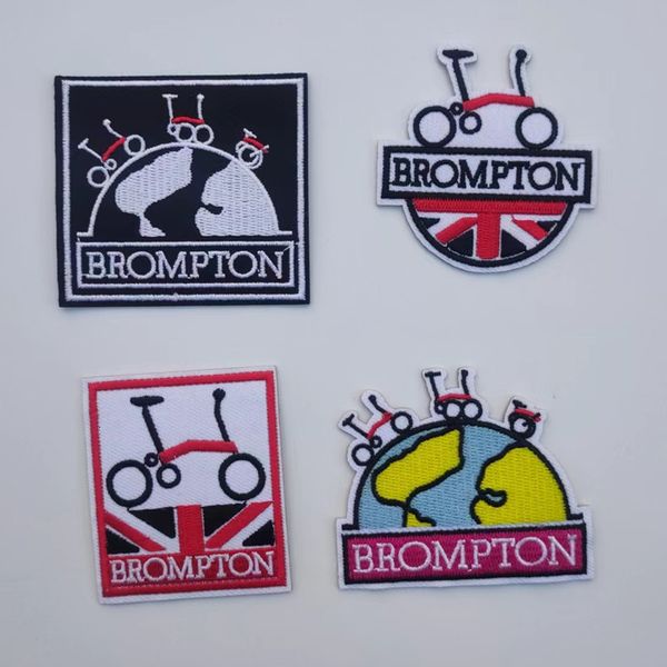 Araba Kamyon Rafları 4pcs Bisiklet Çantası Giysileri Standart Kumaş Handswn Brompton Fan Team Sticker 230712