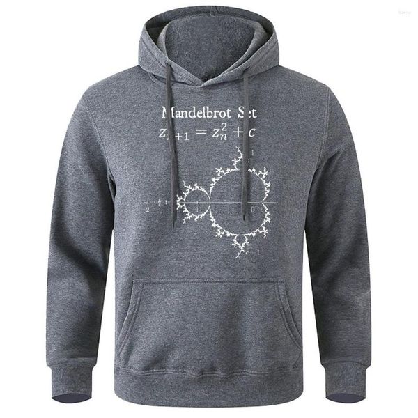 Moletons Masculinos Conjunto Mandelbrot Formula God's Fingerprint Masculino Moletom Com Capuz O-neck Solto Com Capuz Esportivo Básico Com Capuz Quente Velo Masculino Agasalho Masculino