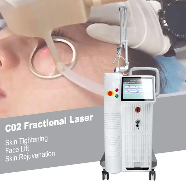 Laser frazionato Co2 70w 10600nm Skin Resurfacing per spa Uso domestico Apparecchiatura laser Rf Tubo metallico 1060nm Pulse Trattamento dell'acne