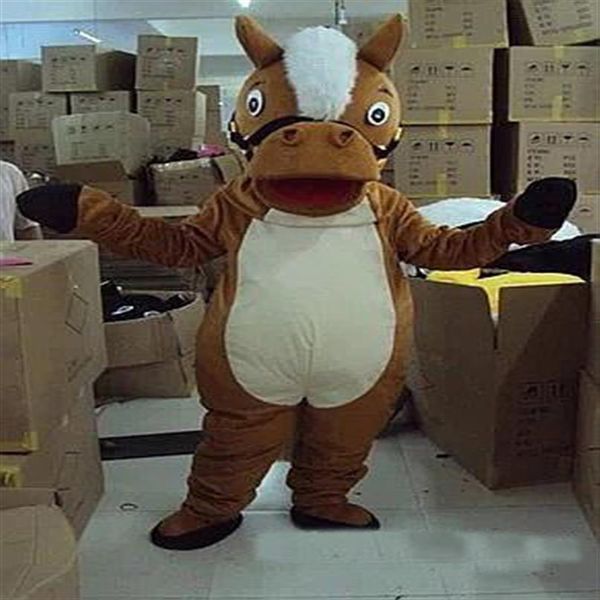 Trajes de mascote de cavalo de alta qualidade 2019 adereços de filme mostram desenho animado Vestuário 200H