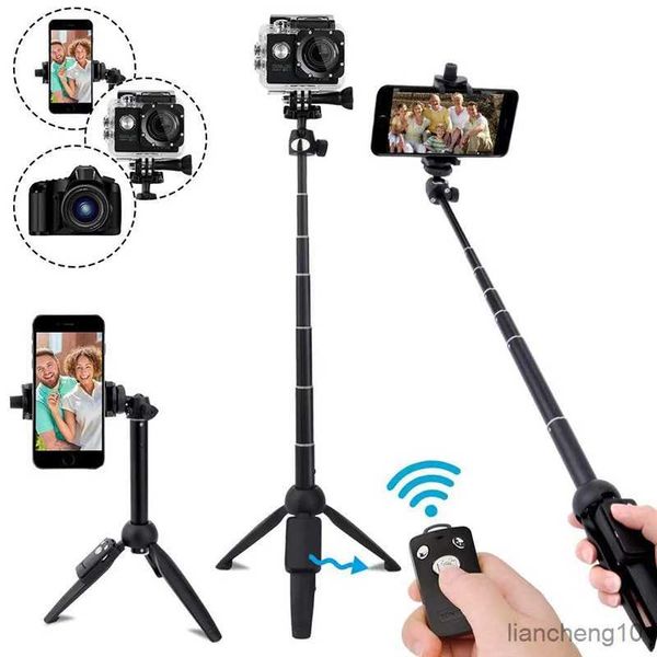 Selfie Monopods Compatível com Bluetooth Selfie Stick Extensível para Telefone Remoto DSLR Tripé Monopé para IPhone 11 Pro Max Smartphone Selfie Stick R230713