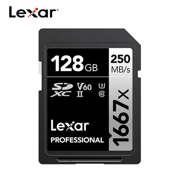 Rams SD Card 128GB 64GB 256 ГБ класса 10 U3 4K V60 Память 64 128 ГБ MAX 250MB Flash Carte для камеры SD1667X 230712