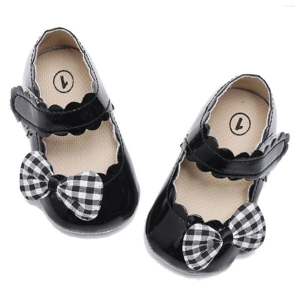 First Walkers Mädchen-Schuhe, Größe 1, für Kleinkinder, einzelne Rüschen, Schleife, Kleinkind-Sandalen, Prinzessin, atmungsaktiver Schuh