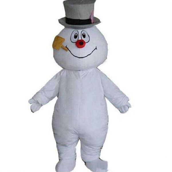 2018 Yüksek Kaliteli Maskot Şehri Frosty The Snowman Maskot Kostüm Anime Kitleri Maskot Teması Fantezi Elbise206p