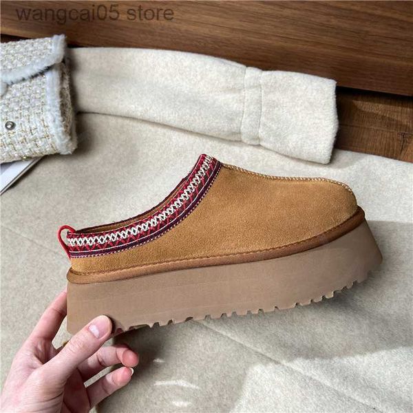 Сапоги New Winter Brand женский мех короткие ботинки плюшевые теплые квартиры Slippers Slopers Shoes Women Flip Flops Suede Boot Botas Mujer T230717