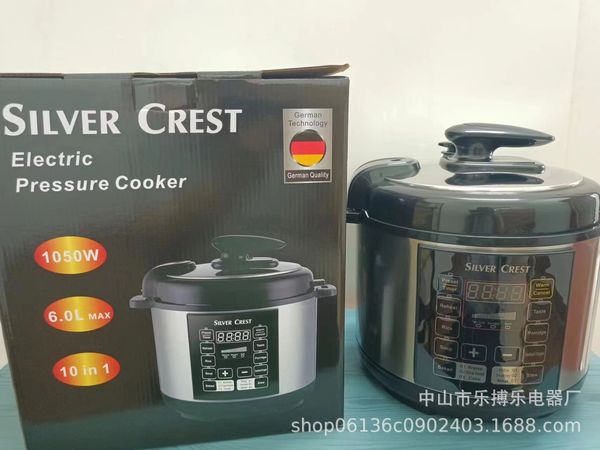 Silver Crest 6L Englischer Schnellkoch-Elektro-Reiskocher grenzüberschreitender Export-Außenhandel ausschließlich für Quellhersteller im Großhandel