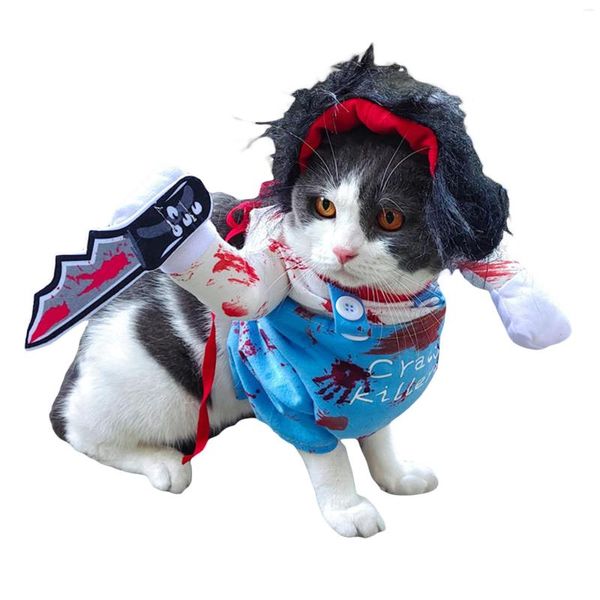 Costumi per gatti Divertente costume di Halloween per animali domestici - Esilarante tuta per cani da vampiro e forniture per decorazioni per feste
