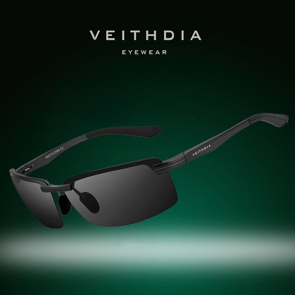 Veithdia Brand Sport солнцезащитные очки алюминиевые очки с поляризованными линзами винтажные очки мужчина вождение солнцезащитные очки для мужчин/женщин V6510