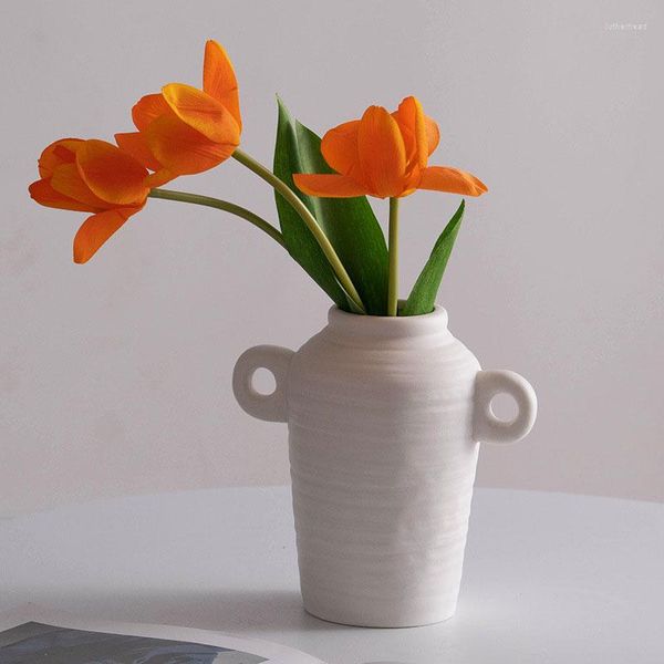 Vasi NIFLHEIM Ceramica Arte Moderna Vaso di Fiori Contenitore Secco Decorativo Casa Studio Sala Ufficio Desktop Decor Accessori