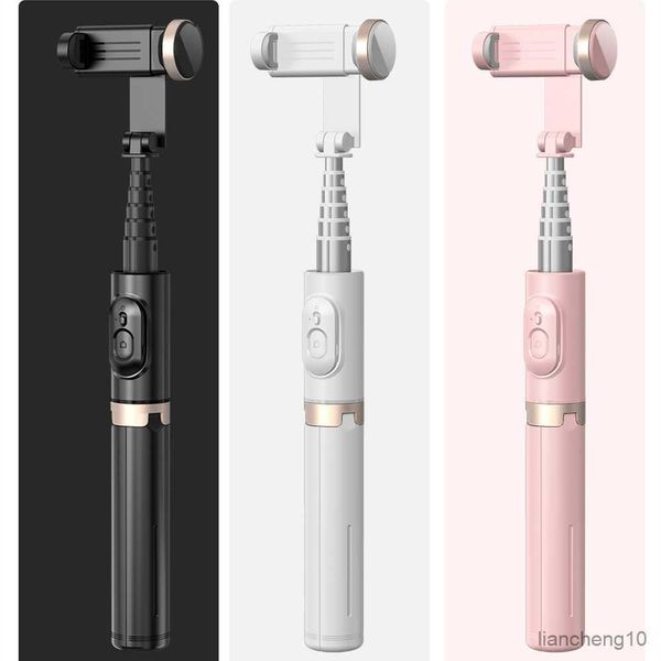 Selfie-Einbeinstative, kabelloses Bluetooth-Selfie-Stick-Stativ, Aluminiumlegierung, angepasste Selfie-Stange mit Telefonhalter für iPhone 14, 13, 12 XS, Samsung R230713