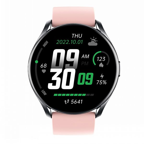 Smartwatch esportivo Bluetooth com tela redonda medidor de frequência cardíaca passo medição de temperatura para Xiaomi Watch medidor de pressão GTR1