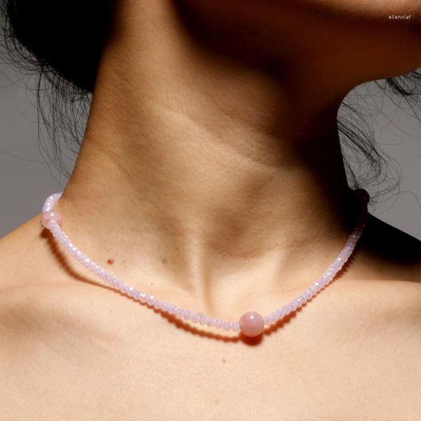 Halsband Naturstein Mode Halskette handgemachte Perlen Yoga Lätzchen Frauen Schmuck für Großhandel