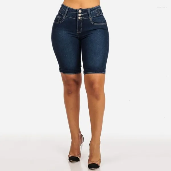 Jeans da donna Donna Estate All-match Skinny Slim Short Plus Size 2023 Intellettualità femminile Moda Pantaloncini di jeans classici Sexy