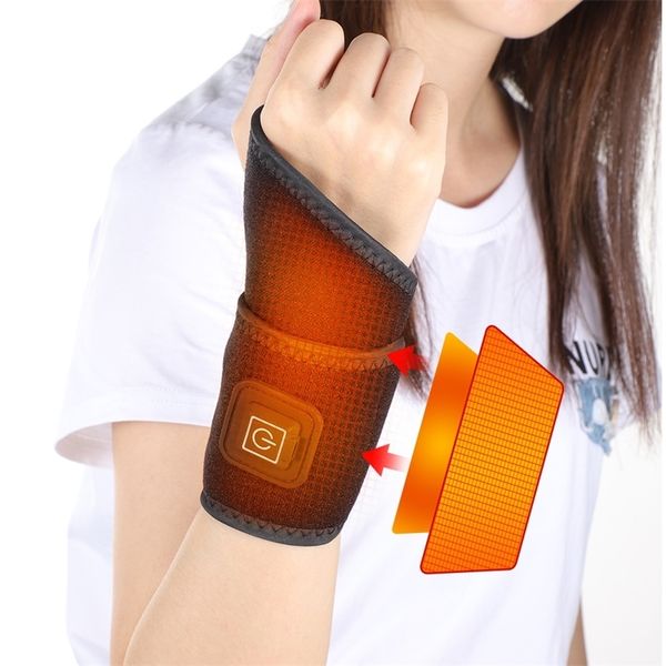 Brustform Elektrische Heizung Handgelenkstütze mit Wermutbeutel Sport Fitness Armband Handgelenk warm schützen Arthritis Tendinitis Schmerzlinderung 230712