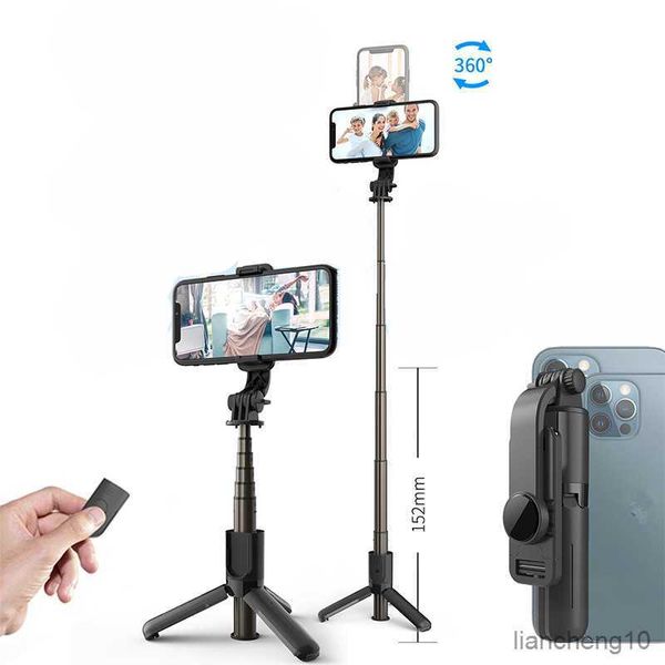 Selfie Einbeinstative Selfie Stick Mini tragbares faltbares Stativ für Einbeinstativ Bluetooth-kompatibler Selfie Stick mit drahtloser Fernbedienung R230713