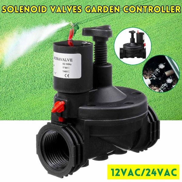 Sulama Ekipmanları 1 '' Endüstriyel Sulama Valfı 12V 24V AC Solenoid Vanalar Bahçe Su Zamanlayıcıları için Bahçe Kontrolörü