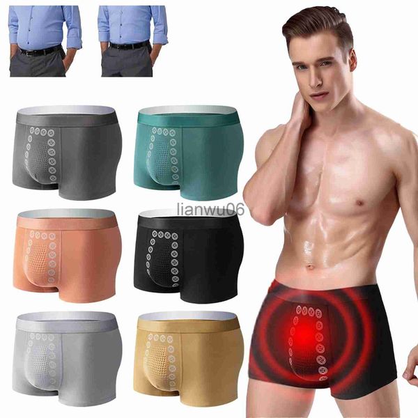 Cuecas Magnetic Underwear Magnetic Home Cuecas Fisiológicas Confortável L3XL Ampliação Men's Underwear Fisiológica J230713