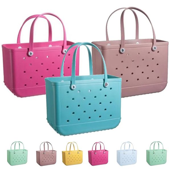 BOGG BAGA BAGA DE BOGG Moda personalizada Média grande XL verão PVC Tote Mulheres Menina Handbag