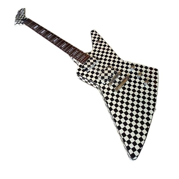 Nova Chegada Guitarra Elétrica Checkerboard Captadores Humbucker Hardware Importado de alta Qualidade 233z