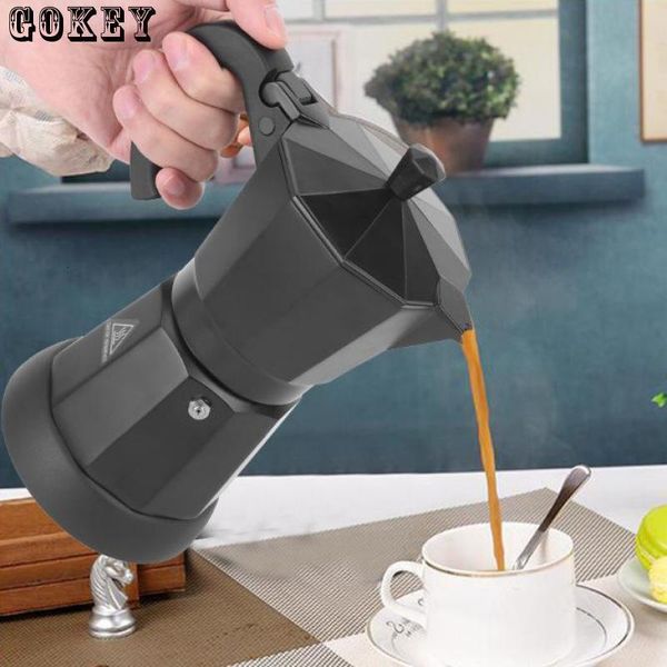 Kaffeekannen 300 ml tragbare elektrische Kaffeemaschine Edelstahl Kaffeemaschine Espresso Mokka Kaffeekanne tragbare Kaffeemaschine ein Café Gk853 230712