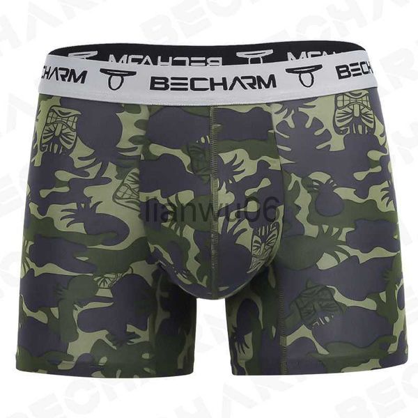 Mutande Boxer da uomo Pantaloncini Mutandine Camouflage Slip da uomo Set Intimo maschile Boxer Uomo di grandi dimensioni Abbigliamento in cotone sexy Short Homme Loose J230713