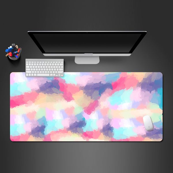 Avançado colorido mouse pad 3D mais legal notebook de borracha natural almofada de bloqueio de velocidade tapetes de teclado de escritório mais populares