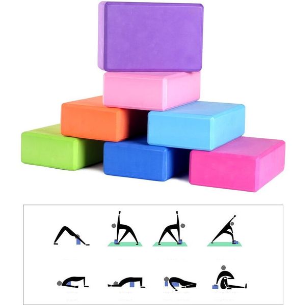 EVA Yoga Blocks Bricks Blocchi di schiuma schiumogena di alta qualità Home Exercise Fitness Health Gym Practice Tool Yoga Bricks