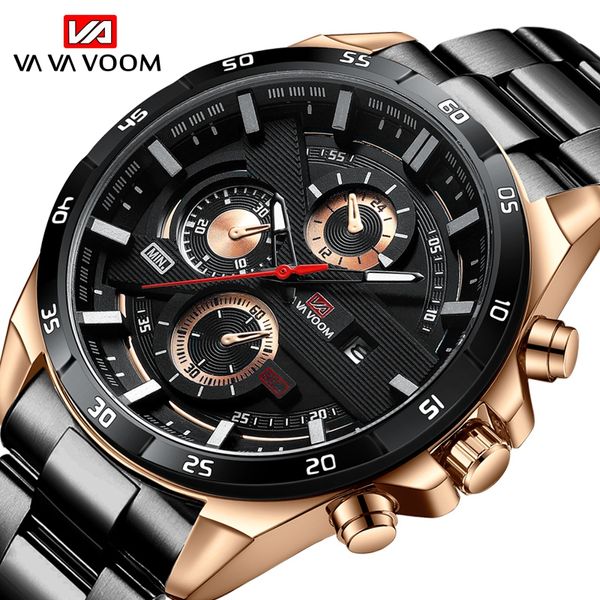 VA VA VOOM Brand Racing Car Men Orologi Luxury Sport Reloj Hombre Casual Relogio Orologi militari in acciaio inossidabile Dropshipping